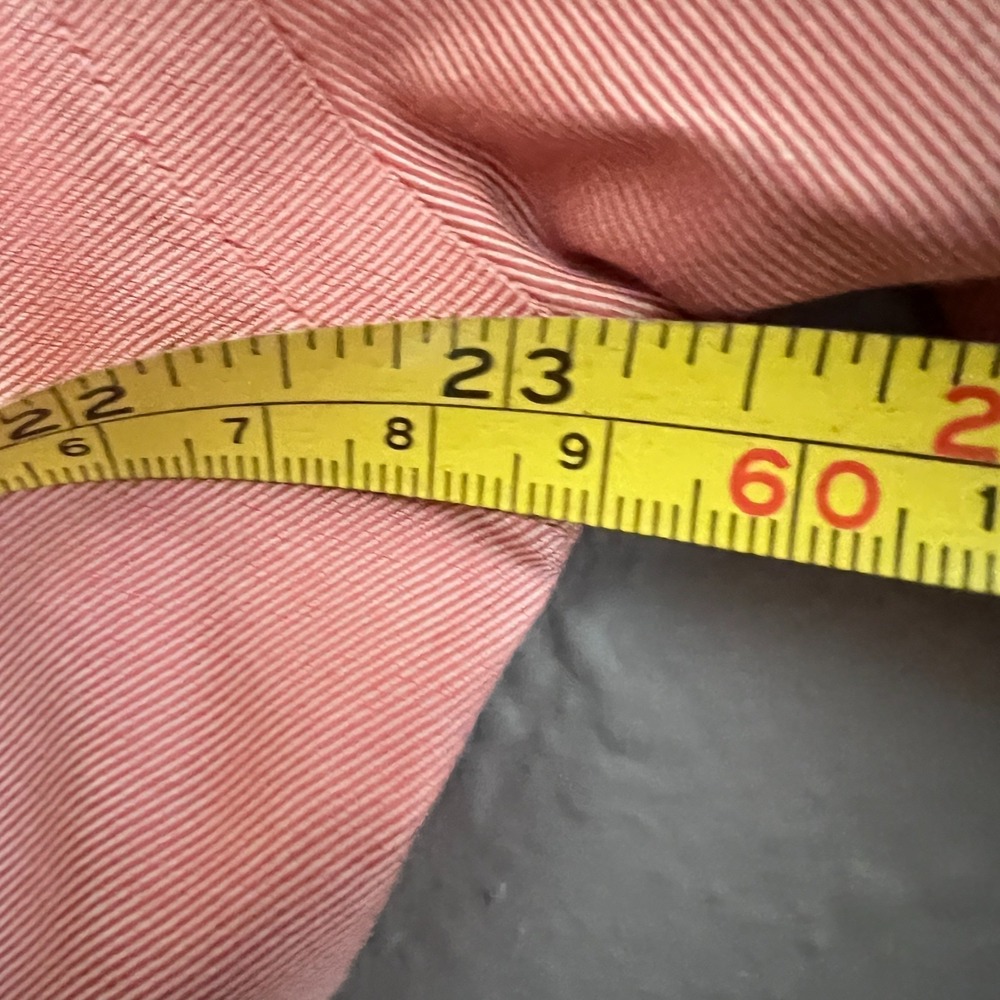 Orvis Cotton Dress Shirt Salmon Long Sleeve Button Up Size Medium - Picture 4 of 12
